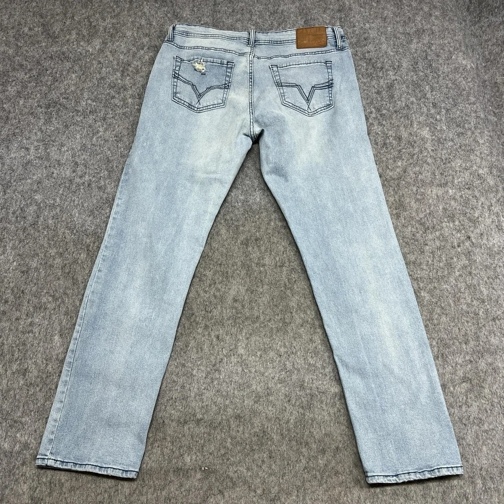TC And Co Los Angelos‎ Jeans Mens 34x32 Slim Straight Distressed Denim Fit34x30